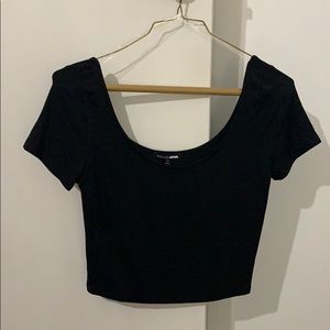 Black fashion nova crop top M